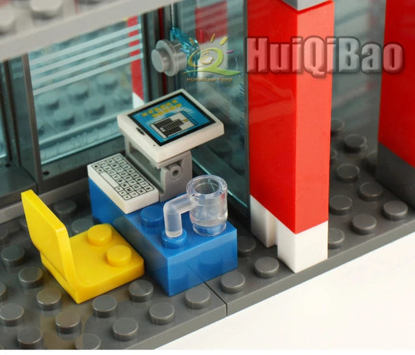 Planet Gates no box HUIQIBAO 756pcs Fire Station Model Building Blocks Truck Helicopter Firefighter Bricks City Educational Toys For Children Gift