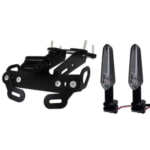 Planet Gates No Mark with Signal For Yamaha MT-09 MT09 MT 09 SP 2021 2022 Rear Fender Registration Bracket License Plate Holder Frame Tail Tidy with LED light