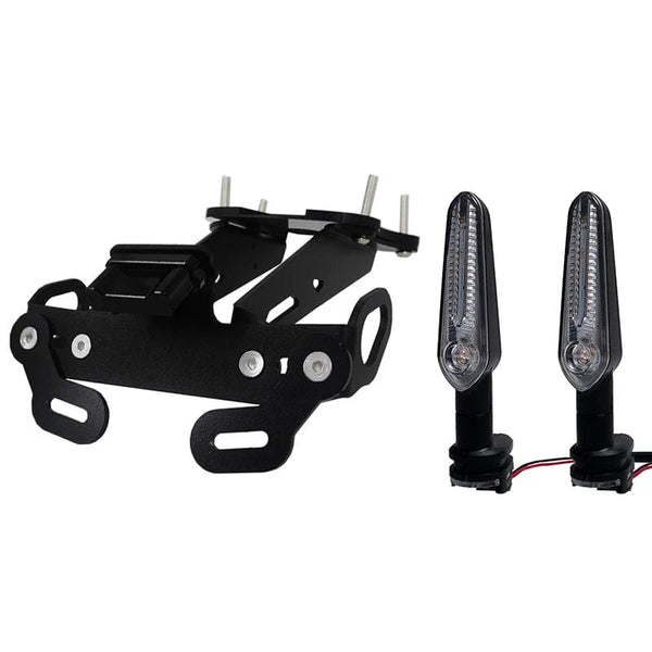 Planet Gates No Mark with Signal For Yamaha MT-09 MT09 MT 09 SP 2021 2022 Rear Fender Registration Bracket License Plate Holder Frame Tail Tidy with LED light