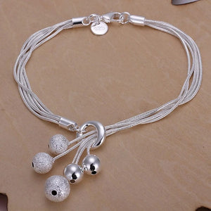 Planet Gates Noble 925 Sterling Silver Square Solid Chain Bracelet For Women Men Charm Party Gift Wedding Fashion Jewelry