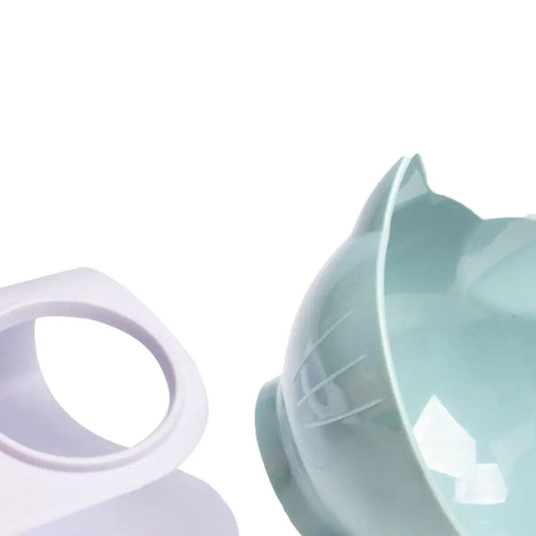 Planet Gates Non-Slip Cat Single Double Pet Bowls With Stand Food Feed And Water Bowls Inclination Stand Cats Feeders Feeding Kitten Supplies