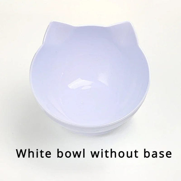 Planet Gates Non-slip For Cats Dogs Feeders Pet Food and Water Bowls With Stand Base Transparent Inclined Feeding Products Cat Bowl