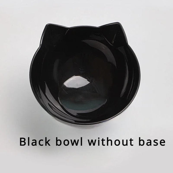 Planet Gates Non-slip For Cats Dogs Feeders Pet Food and Water Bowls With Stand Base Transparent Inclined Feeding Products Cat Bowl