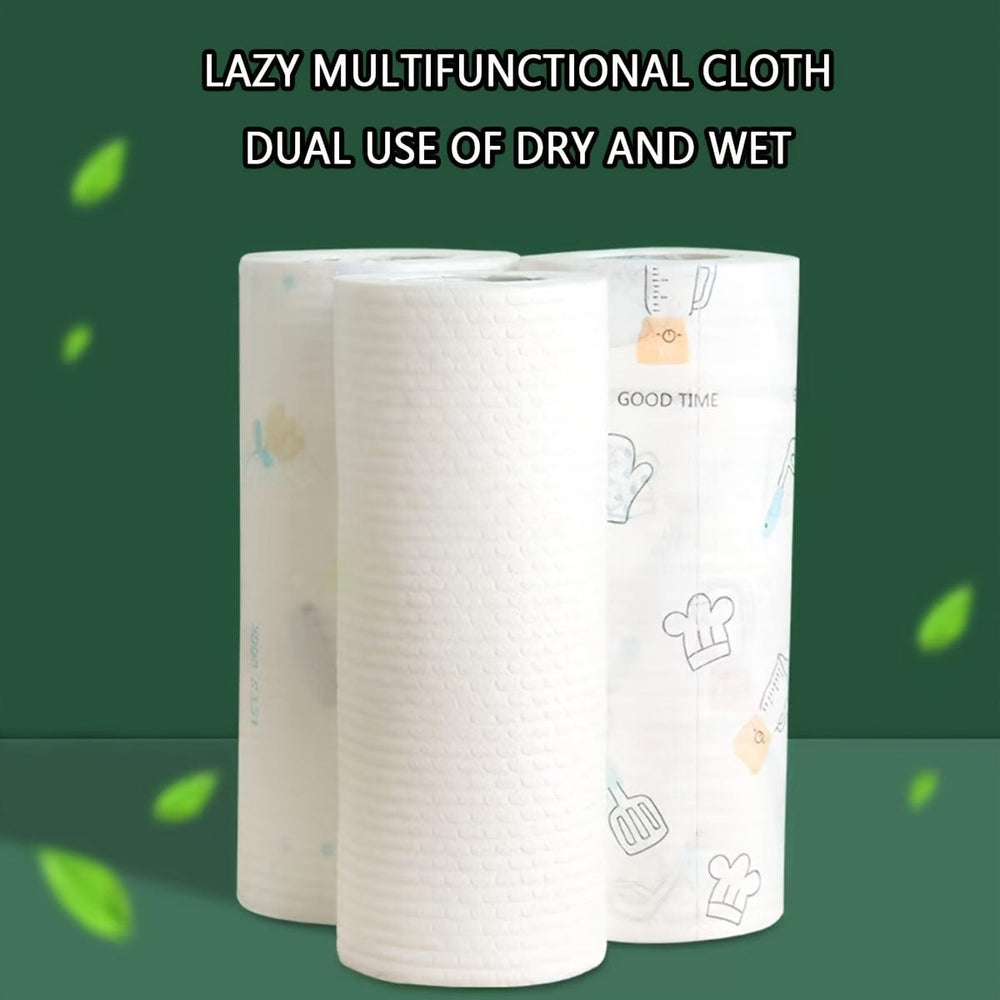 Planet Gates Non-woven Fabric / The Whole Crowd 1 Roll/150 Sheets Dishcloth, Multifunctional And Multi-purpose Dishcloth, Disposable Kitchen Paper Towels, Dishwashing Cloth, Cleaning Cloth, Non Oil Absorbing And Water Absorbing Roll Paper