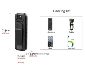 Planet Gates none Wifi camera / only camera 1080P Body Mini Camera Portable Small Digital Video Recorder Police BodyCam Infrared Night Vision Miniature Camcorder