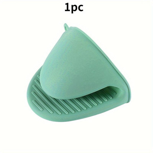 Planet Gates Nordic Green 1pc Heat-Resistant Silicone Oven Glove - Perfect for Baking & Grilling!