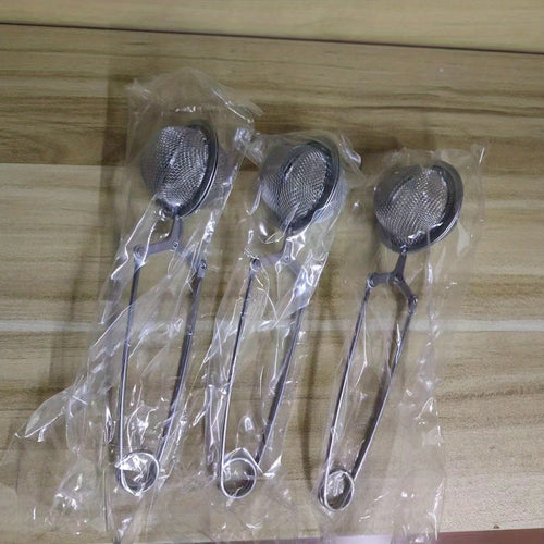 Planet Gates Normal 3pcs Premium Stainless Steel Snap Ball Tea Strainer With Handle - Fine Mesh Loose Leaf Tea Infuser For Fine Brewing (Large)