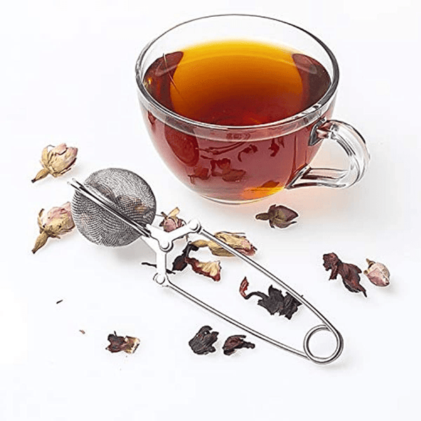 Planet Gates Normal 3pcs Premium Stainless Steel Snap Ball Tea Strainer With Handle - Fine Mesh Loose Leaf Tea Infuser For Fine Brewing (Large)