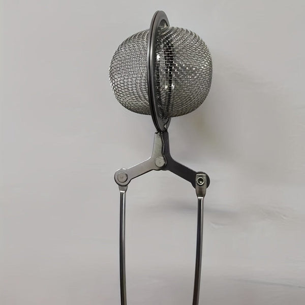 Planet Gates Normal 3pcs Premium Stainless Steel Snap Ball Tea Strainer With Handle - Fine Mesh Loose Leaf Tea Infuser For Fine Brewing (Large)