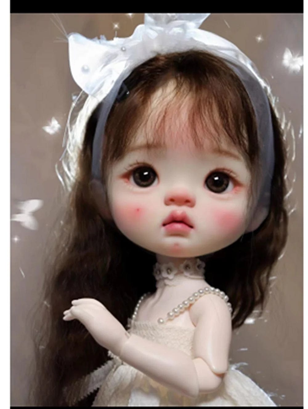 Planet Gates Normal skin / Make up In stock 1/6 26cm qianqian yuanbao BJD sd Doll Big Head Resin Material DIY Accessories Child Toys Girl Gift Free shipping
