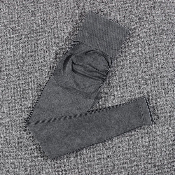 Planet Gates NORMOV 2Pcs Gym Women Sets Seamless Yoga Set High Waist Gym Sportwear Push Up Sport Workout Sets Fitness Long Sleeve Gym Suit