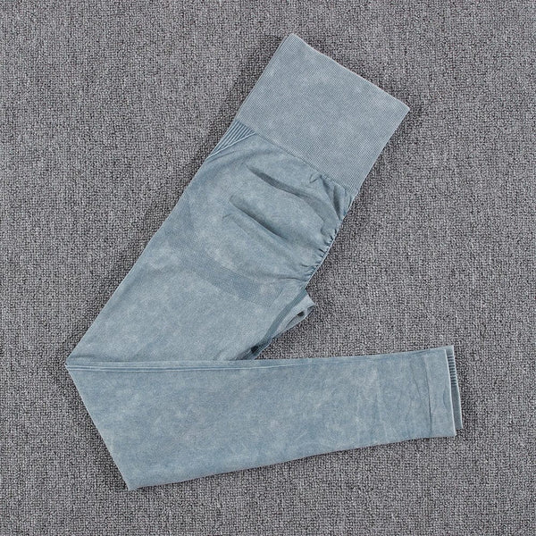 Planet Gates NORMOV 2Pcs Gym Women Sets Seamless Yoga Set High Waist Gym Sportwear Push Up Sport Workout Sets Fitness Long Sleeve Gym Suit