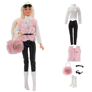 Planet Gates Not Include Doll O NEW 1x Fashion Skirt For 1/6 Doll Casual Outfits Vest Shirt Pants Dress Dollhouse Accessories Clothes for Barbie Doll JJ