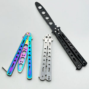 Planet Gates Novice Training Practice Butterfly Knife Fantasy Throwing Knife Safe and Hands Free Training Butterfly Folding Knife Tool