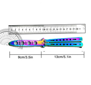 Planet Gates Novice Training Practice Butterfly Knife Fantasy Throwing Knife Safe and Hands Free Training Butterfly Folding Knife Tool