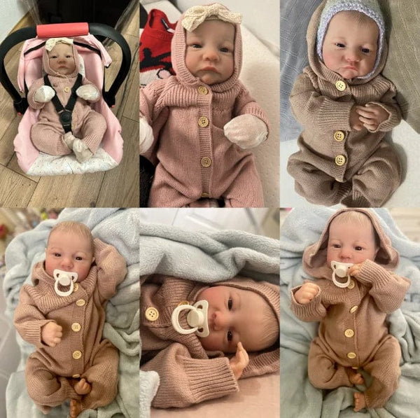 Planet Gates NPK 19inch Already Painted Finished Reborn Baby Doll Levi Awake Newborn Baby Size 3D Skin Visible Veins Collectible Art Doll