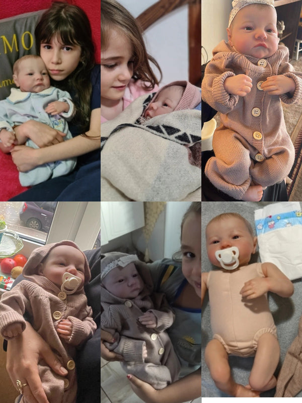 Planet Gates NPK 19inch Already Painted Finished Reborn Baby Doll Levi Awake Newborn Baby Size 3D Skin Visible Veins Collectible Art Doll