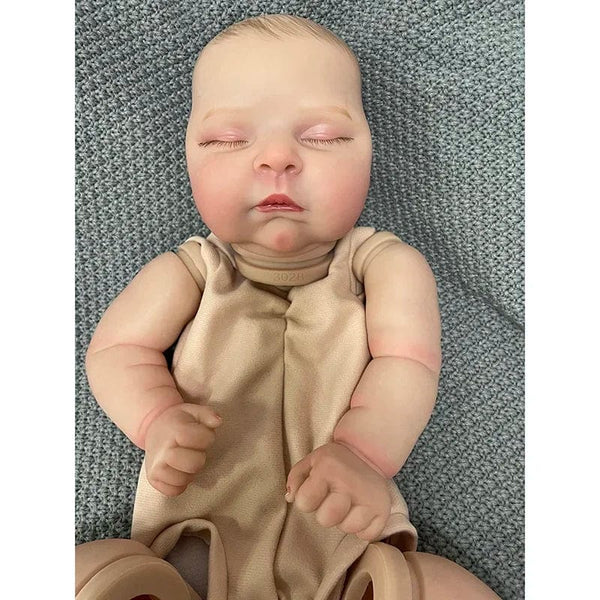 Planet Gates NPK 21inch Already Finished Painted Reborn Doll Parts Peaches  Cute Baby 3D Painting with Visible Veins Cloth Body Included