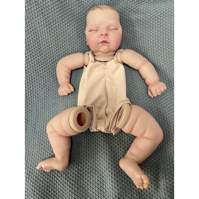 Planet Gates 53cm / Painted hair NPK 21inch Already Finished Painted Reborn Doll Parts Peaches  Cute Baby 3D Painting with Visible Veins Cloth Body Included