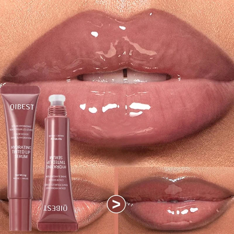 Planet Gates Nude Brown Plumping Lip Gloss Moisturising Colored Lip Oil Transparent Fullness Lips Tint Soft Tube Make Up Beauty Lips Care 12g