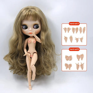 Planet Gates nude doll ABhands 1 / 30cm height ICY DBS Blyth doll White Skin Glossy face Matte face Joint body with hand set A&B 1/6 bjd suitable diy makeup Special price