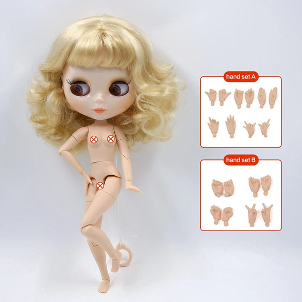 Planet Gates nude doll ABhands 4 / 30cm height ICY DBS Blyth doll White Skin Glossy face Matte face Joint body with hand set A&B 1/6 bjd suitable diy makeup Special price