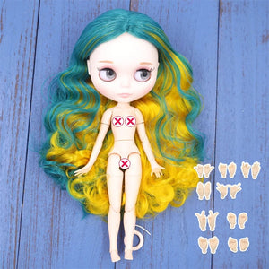 Planet Gates nude doll handab / 30cm height ICY DBS Blyth doll White Skin Glossy face Matte face Joint body with hand set A&B 1/6 bjd suitable diy makeup Special price