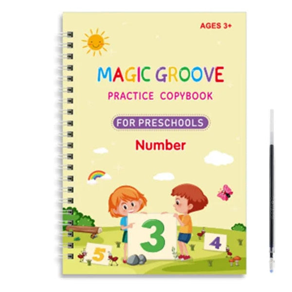 Planet Gates number Reusable Magic Copybook Drawing Toys for Children Montessori Pen Control Training Writing Sticker Learning Educational Toy Kids