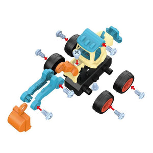 Planet Gates Nut Disassembly Loading Unloading Engineering Truck Excavator Bulldozer Montessori Education Toy Child Screw Creative Tool Car