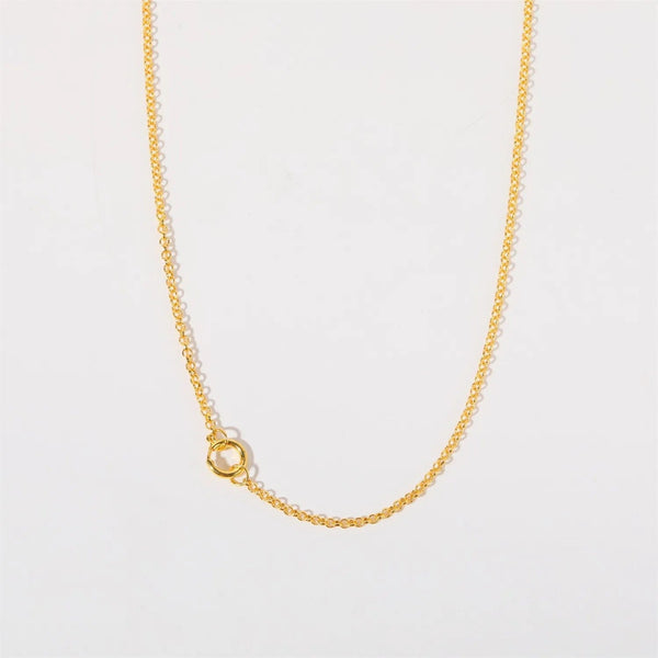 Planet Gates O chain Version B / 45cm / Gold Color | CHINA Colorful 12 Birthstone Pendant DIY Accessory Necklace Women's Square Colorful Zircon Pendant Clavicle