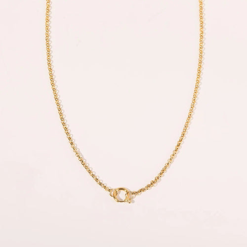 Planet Gates O chain Version B / 45cm / Gold Color | CHINA Colorful 12 Birthstone Pendant DIY Accessory Necklace Women's Square Colorful Zircon Pendant Clavicle