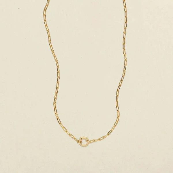 Planet Gates O chain Version B / 45cm / Gold Color | CHINA Colorful 12 Birthstone Pendant DIY Accessory Necklace Women's Square Colorful Zircon Pendant Clavicle