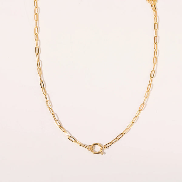 Planet Gates O chain Version B / 45cm / Gold Color | CHINA Colorful 12 Birthstone Pendant DIY Accessory Necklace Women's Square Colorful Zircon Pendant Clavicle