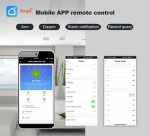 Planet Gates O / EU Plug PGST Residential Tuya Smart Gsm Wifi Alarm System for Home Wireless Security Alarm House Smart Life App Control work with ALexa