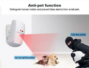 Planet Gates O / EU Plug PGST Residential Tuya Smart Gsm Wifi Alarm System for Home Wireless Security Alarm House Smart Life App Control work with ALexa