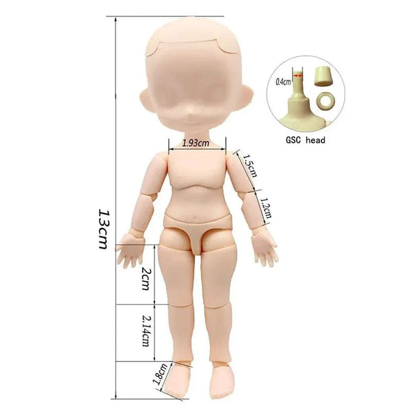 Planet Gates OB11 Body or GSC Head Pink/ Normal/ White/ Coffe Skin Body 1/12 Bjd Doll Accessories Dress Up Toys Gift