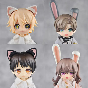 Planet Gates OB11 Doll Magnet black Cat's ears White Rabbit Ears Replacement Head Accessories For Nendoroids, Obitsu 11, Gsc Head, 1/12 Bjd
