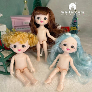 Planet Gates ob11 New BJD Doll 16cm 13 Joints Plastic Fashion Dolls Baby BODY Outfit Daily Casual Accessories ToyS for Girls Diy Gift