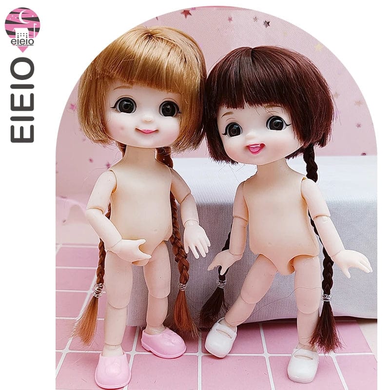 Planet Gates ob11 New BJD Doll 16cm 13 Joints Plastic Fashion Dolls Baby BODY Outfit Daily Casual Accessories ToyS for Girls Diy Gift