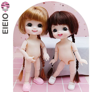 Planet Gates ob11 New BJD Doll 16cm 13 Joints Plastic Fashion Dolls Baby BODY Outfit Daily Casual Accessories ToyS for Girls Diy Gift