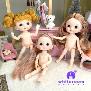 Planet Gates ob11 New BJD Doll 16cm 13 Joints Plastic Fashion Dolls Baby BODY Outfit Daily Casual Accessories ToyS for Girls Diy Gift