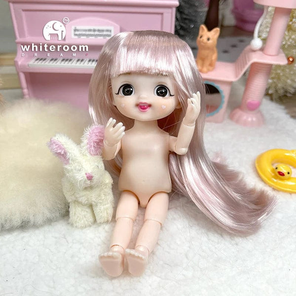 Planet Gates ob11 New BJD Doll 16cm 13 Joints Plastic Fashion Dolls Baby BODY Outfit Daily Casual Accessories ToyS for Girls Diy Gift