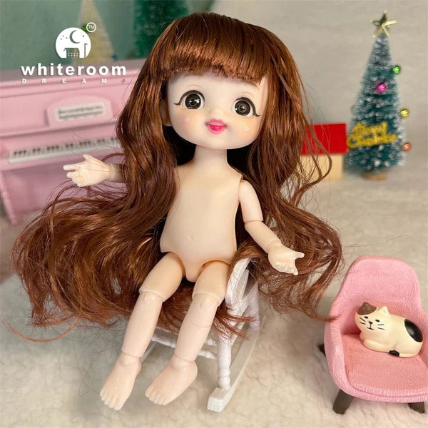 Planet Gates ob11 New BJD Doll 16cm 13 Joints Plastic Fashion Dolls Baby BODY Outfit Daily Casual Accessories ToyS for Girls Diy Gift