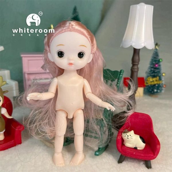 Planet Gates ob11 New BJD Doll 16cm 13 Joints Plastic Fashion Dolls Baby BODY Outfit Daily Casual Accessories ToyS for Girls Diy Gift