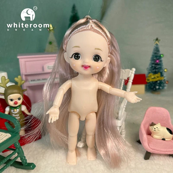 Planet Gates ob11 New BJD Doll 16cm 13 Joints Plastic Fashion Dolls Baby BODY Outfit Daily Casual Accessories ToyS for Girls Diy Gift