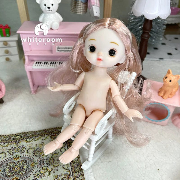 Planet Gates ob11 New BJD Doll 16cm 13 Joints Plastic Fashion Dolls Baby BODY Outfit Daily Casual Accessories ToyS for Girls Diy Gift
