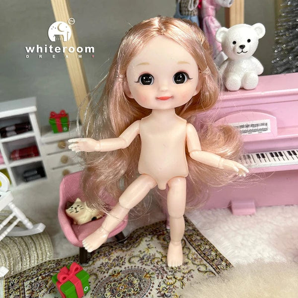 Planet Gates ob11 New BJD Doll 16cm 13 Joints Plastic Fashion Dolls Baby BODY Outfit Daily Casual Accessories ToyS for Girls Diy Gift
