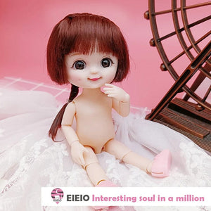 Planet Gates ob11 New BJD Doll 16cm 13 Joints Plastic Fashion Dolls Baby BODY Outfit Daily Casual Accessories ToyS for Girls Diy Gift