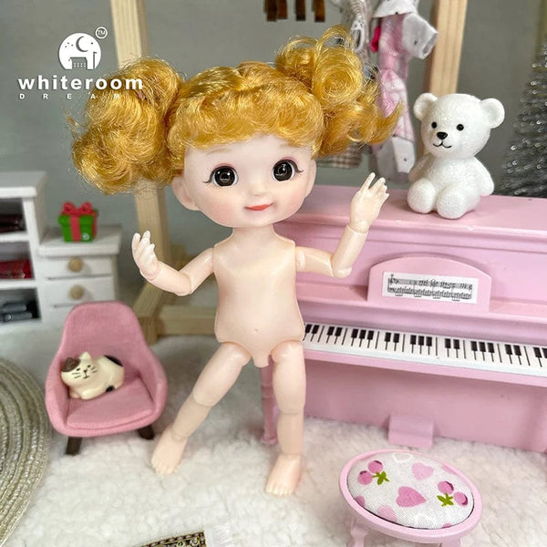 Planet Gates ob11 New BJD Doll 16cm 13 Joints Plastic Fashion Dolls Baby BODY Outfit Daily Casual Accessories ToyS for Girls Diy Gift