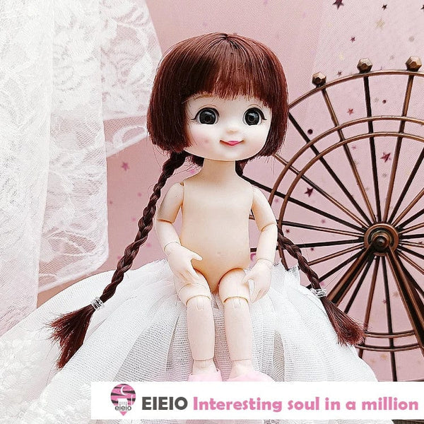 Planet Gates ob11 New BJD Doll 16cm 13 Joints Plastic Fashion Dolls Baby BODY Outfit Daily Casual Accessories ToyS for Girls Diy Gift